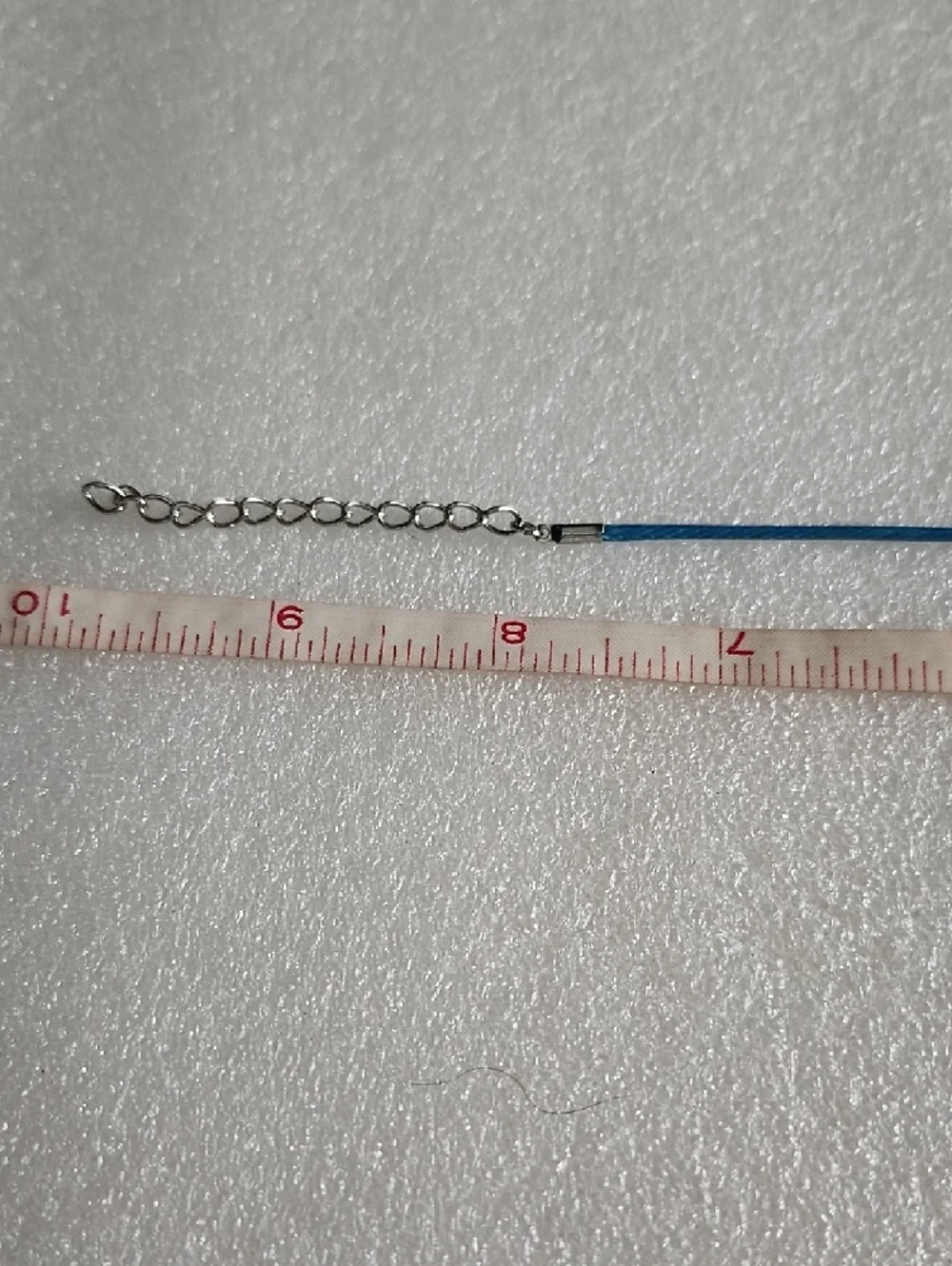 Hand Crafted Light Blue Duck Charm Bracelet / Anklet Blue Cord